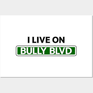 I live on Bully Blvd Posters and Art